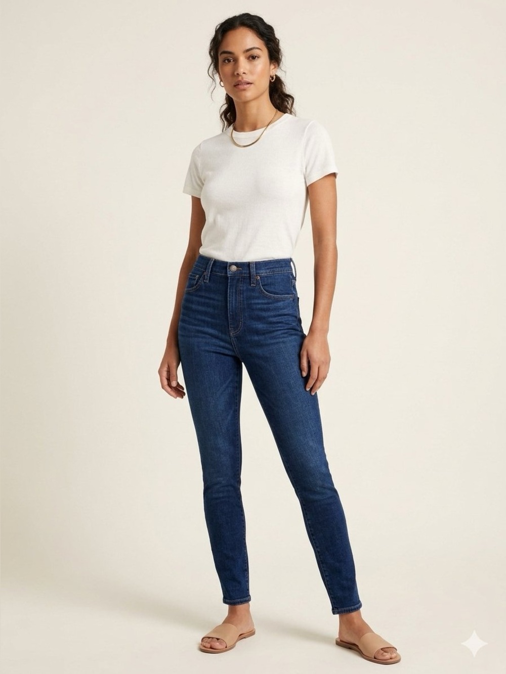 Madewell • 9" Mid-Rise Skinny Jeans in Orland Wash: TENCEL™ Denim Edition
